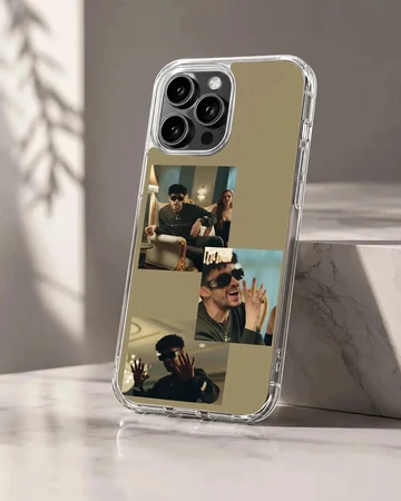 Bad Bunny music icon design on phone case