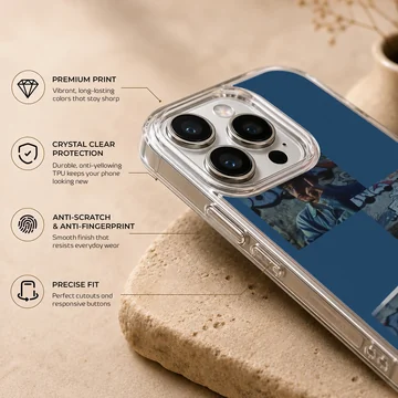 Bad Bunny phone case with urban vibe photographs — Info