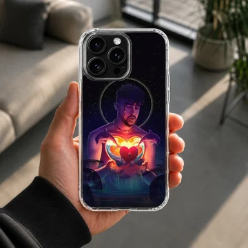 Bad Bunny inspired phone case with vibrant artwork — Lifestyle