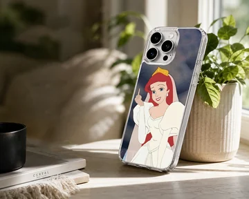 Bad Princess cartoon character with cheeky gesture on phone case — Lifestyle