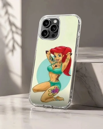Playful Bad Princess digital illustration on phone case