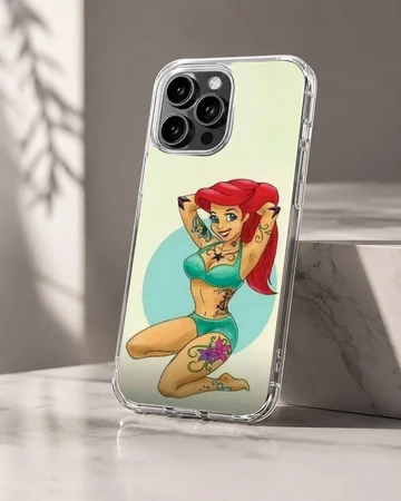 Playful Bad Princess digital illustration on phone case — Hero