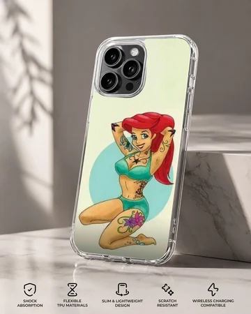 Playful Bad Princess digital illustration on phone case — Specs