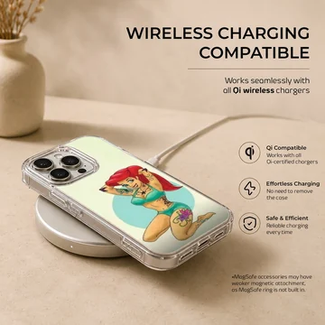 Playful Bad Princess digital illustration on phone case — Charging