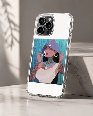 Bad Princess illustration with edgy cartoon art on phone case — Hero