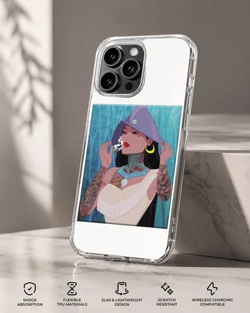 Bad Princess illustration with edgy cartoon art on phone case — Specs
