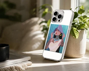 Bad Princess illustration with edgy cartoon art on phone case — Lifestyle