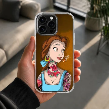 Bad princess with tattoos and edgy look on phone case — Lifestyle