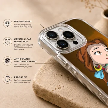 Bad princess with tattoos and edgy look on phone case — Info