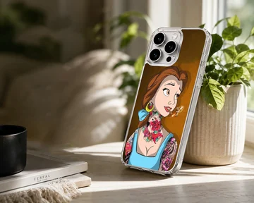 Bad princess with tattoos and edgy look on phone case — Lifestyle