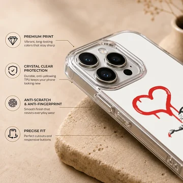 Bansky-inspired rat with dripping heart graffiti phone case — Info