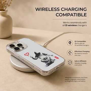 Bansky street art on a phone case, minimalist graffiti style. — Charging