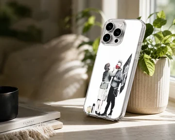 Bansky inspired street art on a phone case — Lifestyle