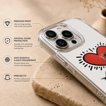 Bansky inspired artwork of children and a heart on phone case — Info
