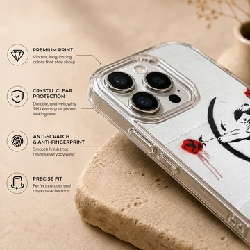 Bansky graffiti with archer and red roses on phone case — Info
