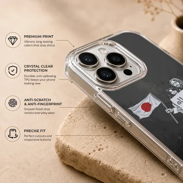 Bansky-inspired graffiti art with love message phone case — Info