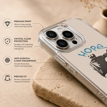 Bansky 'Hope' graffiti design on phone case — Info