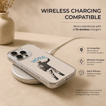 Bansky 'Hope' graffiti design on phone case — Charging