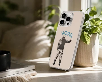 Bansky 'Hope' graffiti design on phone case — Lifestyle
