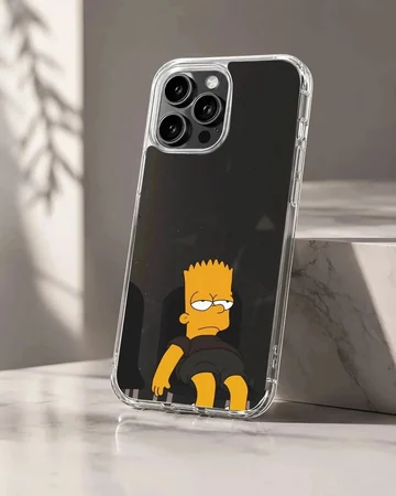 Bart Simpson cartoon design on phone case
