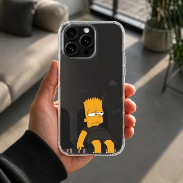 Bart Simpson cartoon design on phone case — Lifestyle