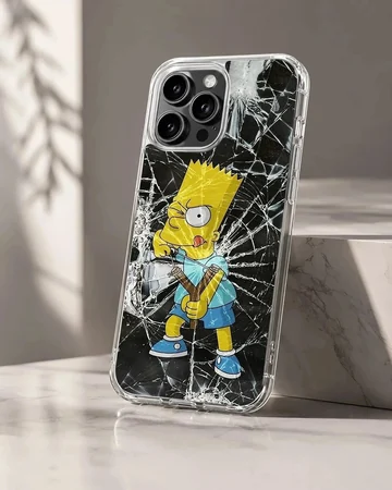 Bart Simpson cartoon design phone case