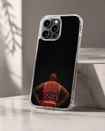 Dynamic basketball player illustration on phone case — Hero