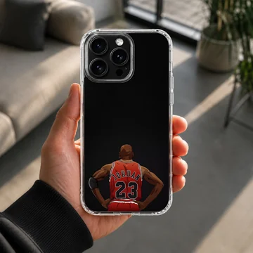 Dynamic basketball player illustration on phone case — Lifestyle