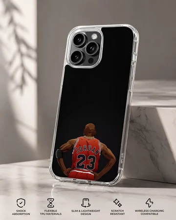 Dynamic basketball player illustration on phone case — Specs