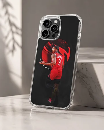 Dynamic basketball action design on a phone case — Hero