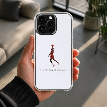 Basketball player slam dunk design on phone case — Lifestyle