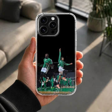 Basketball players in action on the court, phone case — Lifestyle