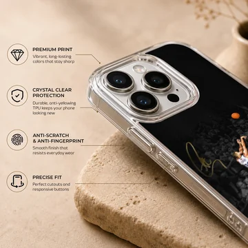 Dynamic basketball action scene printed on phone case — Info