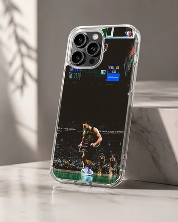 Dynamic basketball action scene on phone case — Hero