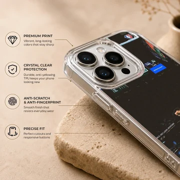 Dynamic basketball action scene on phone case — Info