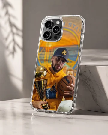 Dynamic basketball champion design on phone case — Hero