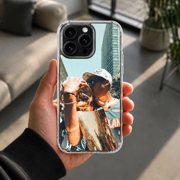 Dynamic basketball action captured on a phone case. — Lifestyle