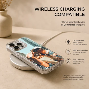 Dynamic basketball action captured on a phone case. — Charging