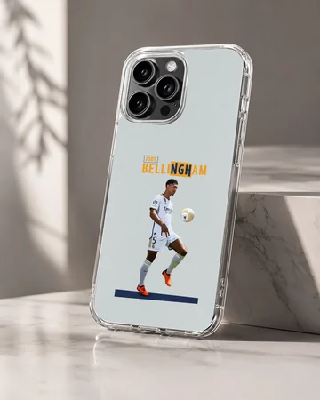 Bellingham football imagery on a sleek phone case. — Hero