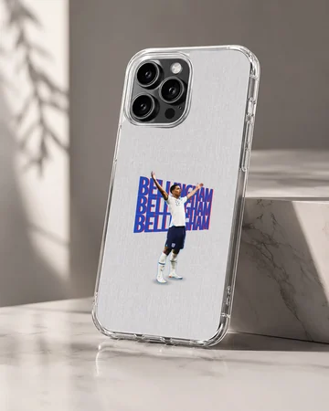 Bellingham graphic illustration with bold typography on phone case — Hero