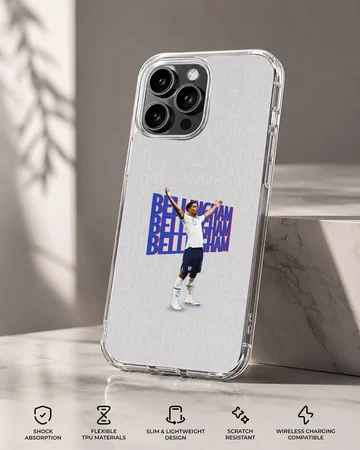 Bellingham graphic illustration with bold typography on phone case — Specs