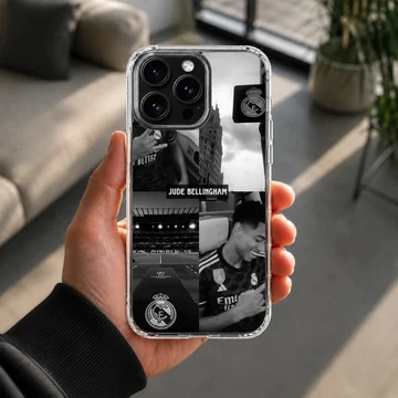Photographic design featuring Bellingham with stadium and crest on phone case. — Lifestyle