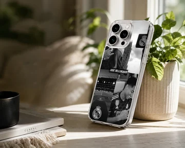 Photographic design featuring Bellingham with stadium and crest on phone case. — Lifestyle