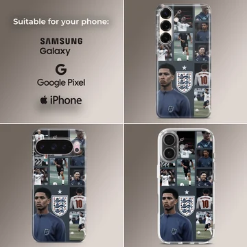 Bellingham football tribute design on phone case — Collage