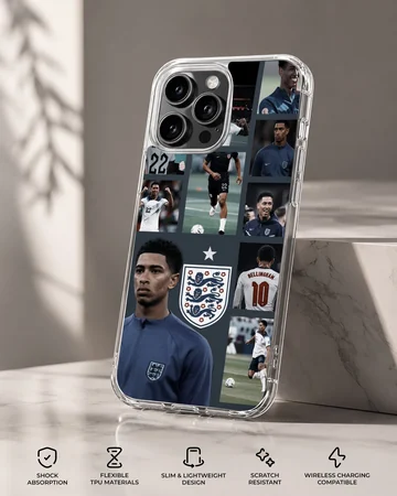 Bellingham football tribute design on phone case — Specs