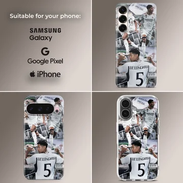 Bellingham football collage artwork on phone case — Collage