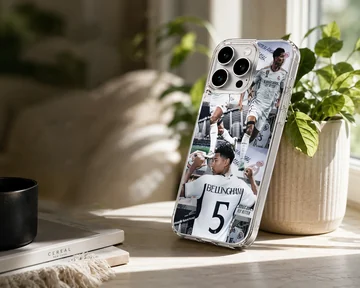Bellingham football collage artwork on phone case — Lifestyle