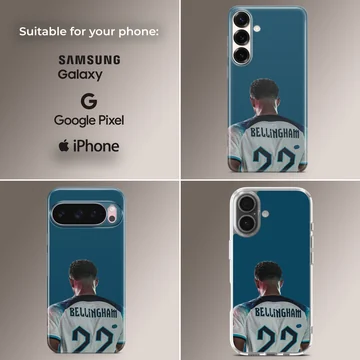 Bellingham football player with jersey phone case — Collage