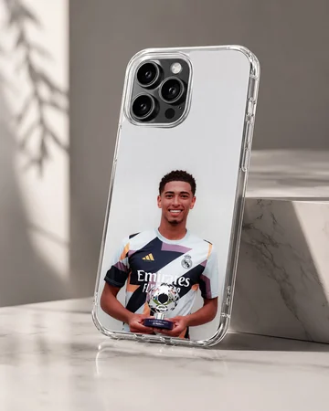 Bellingham portrait with trophy on phone case — Hero