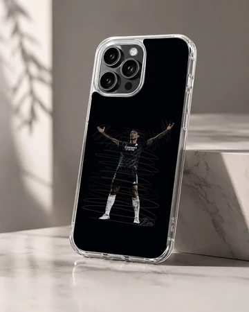 Bellingham-themed football illustration phone case. — Hero